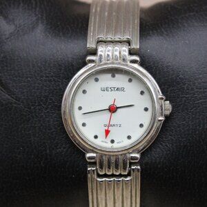 Vintage Westair Watch Womens Silver Tone Stainless Steel Classic Bracelet Y2k